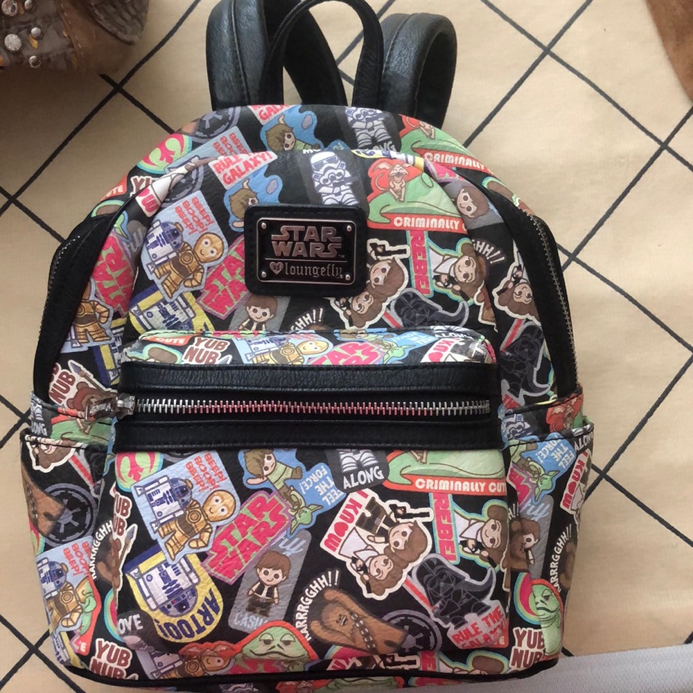 COPY - Star Wars Loungefly Stickers mini backpack